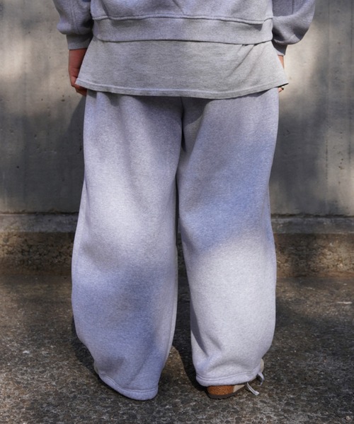 BEAVER（ビーバー）の「B omnivore/ビーオムニボー　TUCK WIDE SWEAT PANT（スウェットパンツ・メンズ・ブラック/グレー・L/M）」の20枚目の写真
