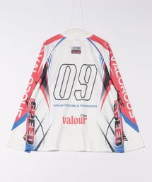 a.p.o.v.（エーピーオービー）の「a.p.o.v. レーシングゲームシャツグラフィックメッシュオーバーサイズカットソー（Tシャツ/カットソー）」