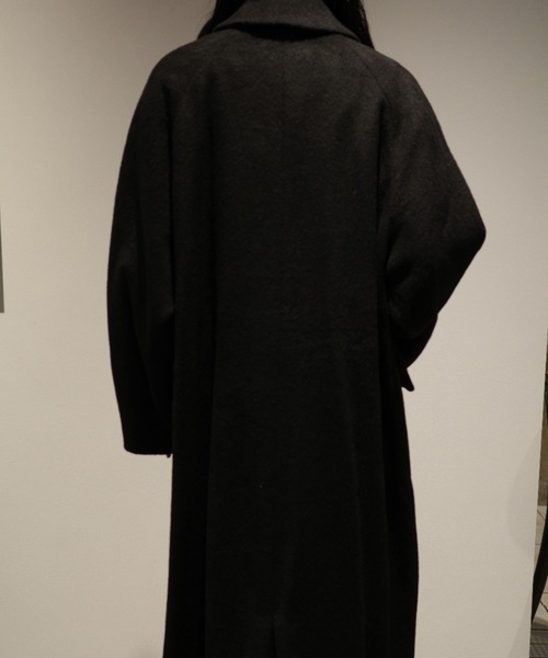 CLANE（クラネ）の「CLANE DOUBLE WOOL LONG COAT（その他アウター・レディース・ブラウン/グレー/ブラック・1/2）」の4枚目の写真