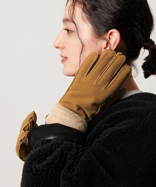 セール】スエード ファーライク グローブ（手袋）｜BEAUTY&YOUTH