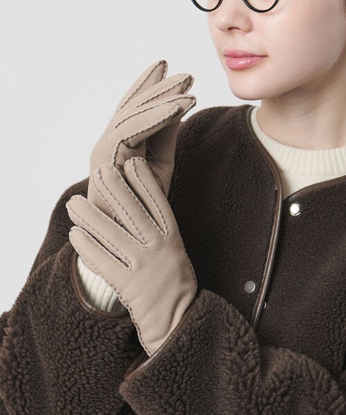 セール】スエード ファーライク グローブ（手袋）｜BEAUTY&YOUTH