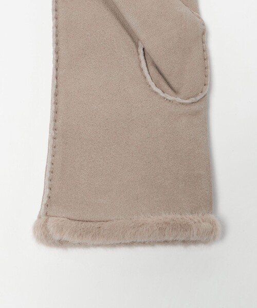 BEAUTY&YOUTH UNITED ARROWS(ビューティーアンドユースユナイテッドアローズ)の「スエード ファーライク グローブ(手袋・レディース・ブラウン系/モカ・FREE)」の9枚目の写真