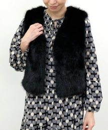 DOLLUPOOPS | フェイクファーベスト(ベスト)