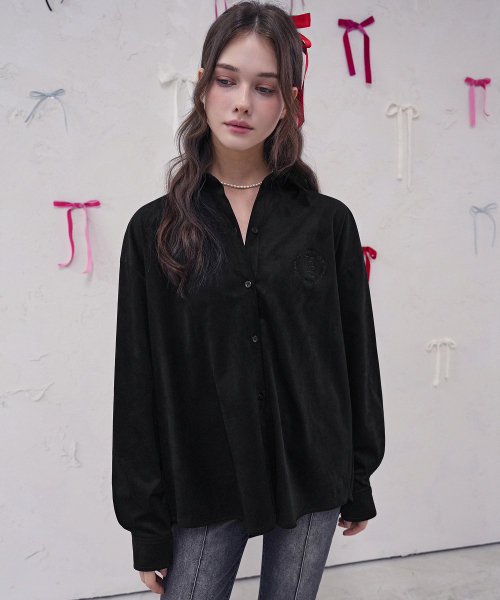 Vivacious(ビバシャス)の「Steel Shirt_4Colors(シャツ/ブラウス・レディース・ブラウン/ネイビー/アイボリー/ブラック・FREE)」の7枚目の写真