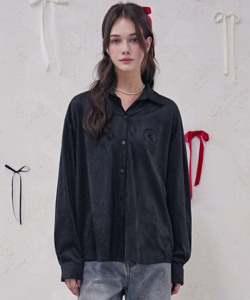Vivacious(ビバシャス)の「Steel Shirt_4Colors(シャツ/ブラウス・レディース・ブラウン/ネイビー/アイボリー/ブラック・FREE)」の9枚目の写真