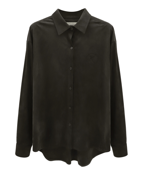 Vivacious(ビバシャス)の「Steel Shirt_4Colors(シャツ/ブラウス・レディース・ブラウン/ネイビー/アイボリー/ブラック・FREE)」の10枚目の写真