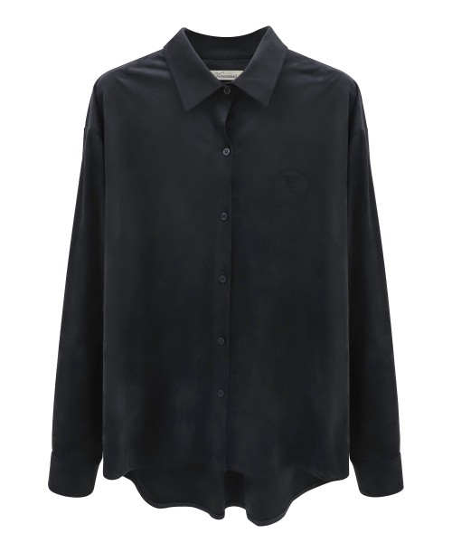 Vivacious(ビバシャス)の「Steel Shirt_4Colors(シャツ/ブラウス・レディース・ブラウン/ネイビー/アイボリー/ブラック・FREE)」の13枚目の写真