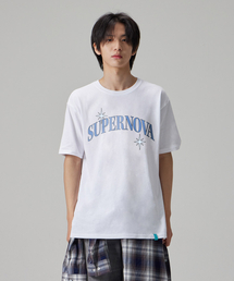 [スーパーノバ]コットンルーズフィット半袖Tシャツ_ホワイト