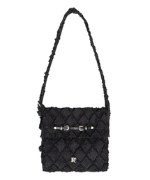 RSSC（アールエスエスシー）の「RHOMBUS DENIM CROSS BAG - BLACK（メッセンジャーバッグ）」