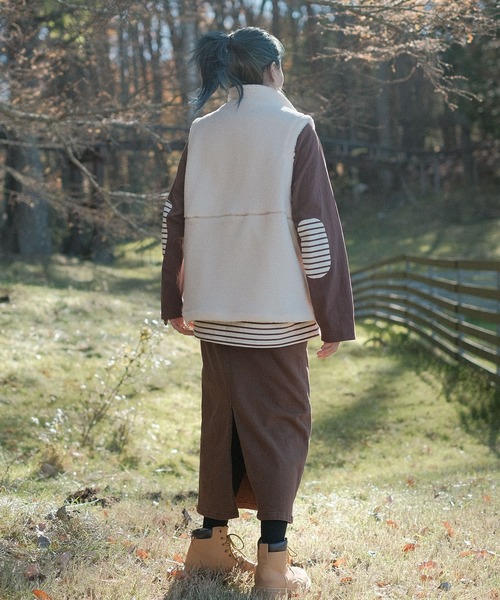 S'more(スモア)の「S'more boa vest (AW)(ベスト・レディース・ホワイト・MEDIUM/X-LARGE/SMALL/LARGE)」の4枚目の写真