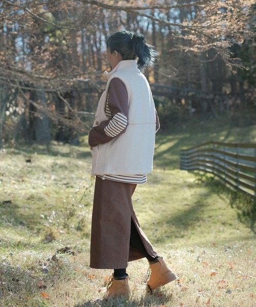 S'more(スモア)の「S'more boa vest (AW)(ベスト・レディース・ホワイト・MEDIUM/X-LARGE/SMALL/LARGE)」の2枚目の写真