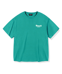 ビーチグラフィックオーバーサイズ半袖Tシャツ（ミント）