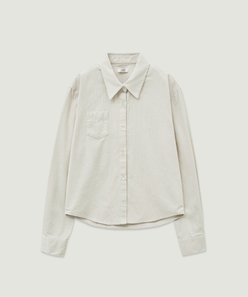 LMOOD（エルムード）の「(W) カントリーウォッシュドコーデュロイクロップシャツクリーム（シャツ/ブラウス・レディース・その他・FREE）」の3枚目の写真