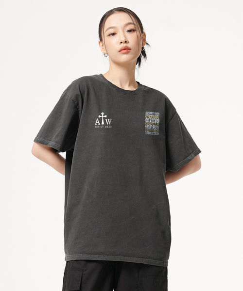 ARTISTWEAR（アーティストウェア）の「[ATW x BIG SLEEPS] LA LEGEND Pigment Short Sleeve T-Shirt（Tシャツ/カットソー・レディース・ブラック・SMALL）」の7枚目の写真
