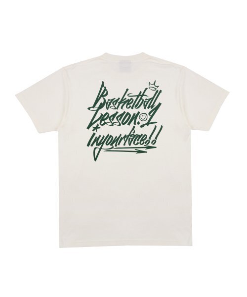 CREAM SODA LAB(クリームソーダラボ)の「バスケットボールレッスン.1 半袖Tシャツ アイボリーグリーン(Tシャツ/カットソー・レディース・その他・LARGE/MEDIUM/X-LARGE/XX-LARGE)」の2枚目の写真