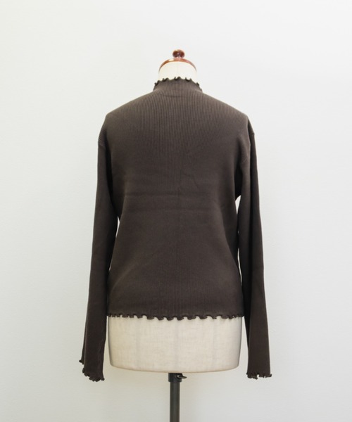CLETTE(クレット)の「CLETTEオリジナルプチハイネックメローリブニット(ニット/セーター・レディース・ブラウン/ブラック/アイボリー・4L/3L/LL)」の14枚目の写真