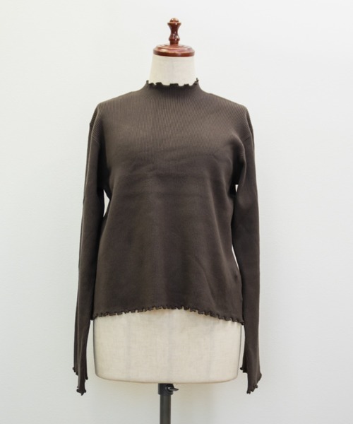 CLETTE(クレット)の「CLETTEオリジナルプチハイネックメローリブニット(ニット/セーター・レディース・ブラウン/ブラック/アイボリー・4L/3L/LL)」の13枚目の写真