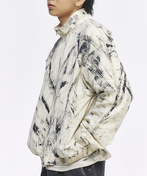 THE GREATEST(ザ グレイテスト)の「Painting Track Jacket Ivory(ナイロンジャケット・メンズ・その他・FREE)」の2枚目の写真