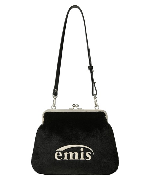EMIS（イミス）の「FUR FRAME PURSE BAG（トートバッグ・レディース・ブラック/ベージュ・FREE）」の2枚目の写真