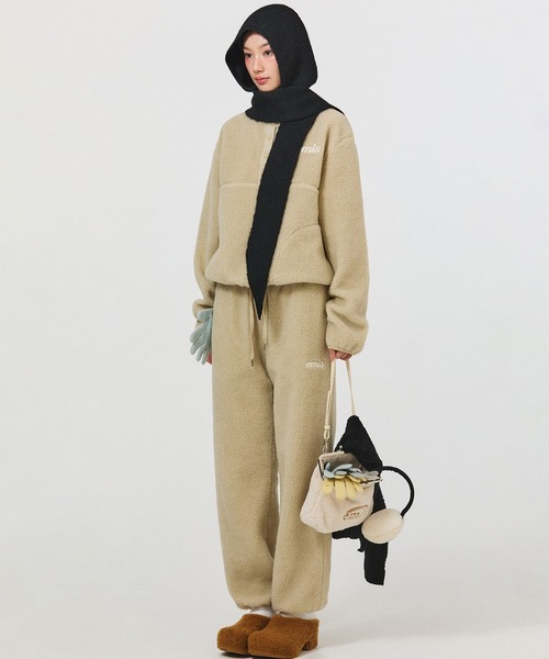 EMIS（イミス）の「FUR FRAME PURSE BAG（トートバッグ・レディース・ブラック/ベージュ・FREE）」の4枚目の写真