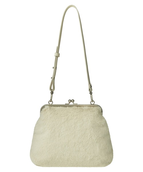 EMIS（イミス）の「FUR FRAME PURSE BAG（トートバッグ・レディース・ブラック/ベージュ・FREE）」の9枚目の写真