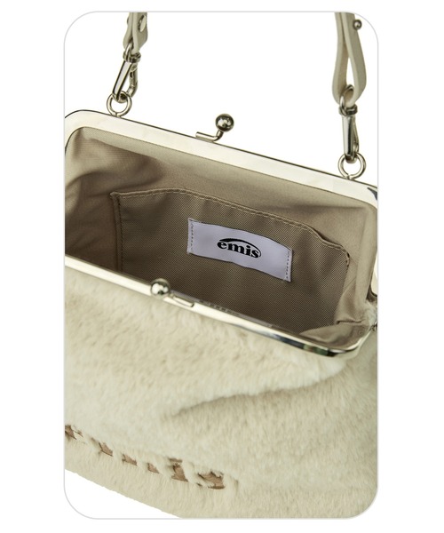 EMIS（イミス）の「FUR FRAME PURSE BAG（トートバッグ・レディース・ブラック/ベージュ・FREE）」の12枚目の写真