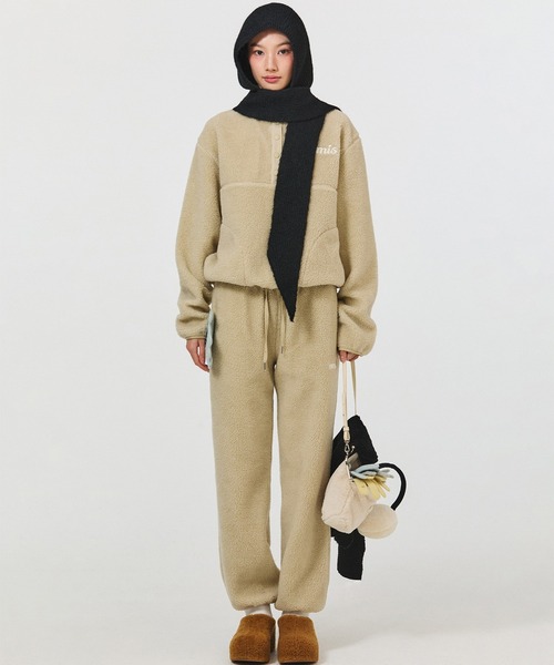 EMIS（イミス）の「FUR FRAME PURSE BAG（トートバッグ・レディース・ブラック/ベージュ・FREE）」の3枚目の写真