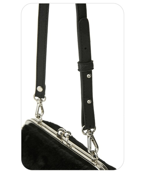 EMIS（イミス）の「FUR FRAME PURSE BAG（トートバッグ・レディース・ブラック/ベージュ・FREE）」の20枚目の写真