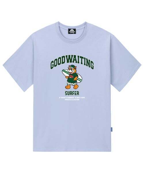 TRIPSHION(トリップション)の「グリーンサファーベアグラフィックTシャツ - パープル(Tシャツ/カットソー・メンズ・その他・LARGE/MEDIUM/X-LARGE)」の1枚目の写真