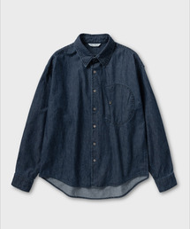 NONBLANK（ノンブランク）の「ウォッシングスラブデニムシャツ_BLUE（シャツ/ブラウス）」