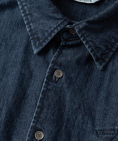 NONBLANK(ノンブランク)の「ウォッシングスラブデニムシャツ_BLUE(シャツ/ブラウス・メンズ・ブルー・MEDIUM/LARGE/X-LARGE)」の5枚目の写真