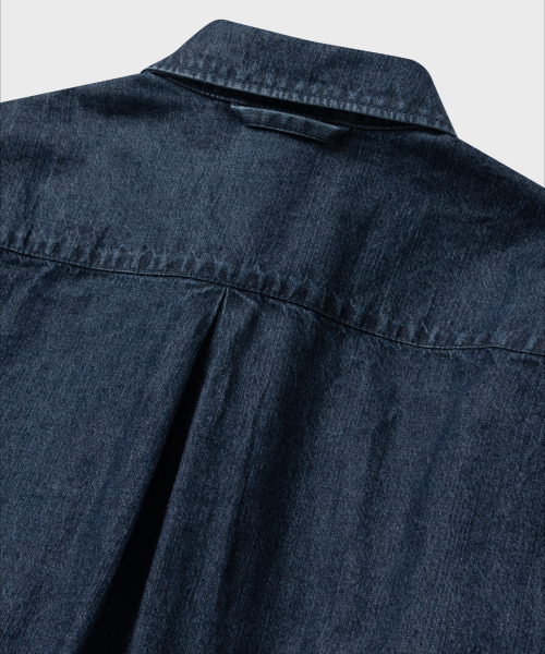NONBLANK(ノンブランク)の「ウォッシングスラブデニムシャツ_BLUE(シャツ/ブラウス・メンズ・ブルー・MEDIUM/LARGE/X-LARGE)」の8枚目の写真