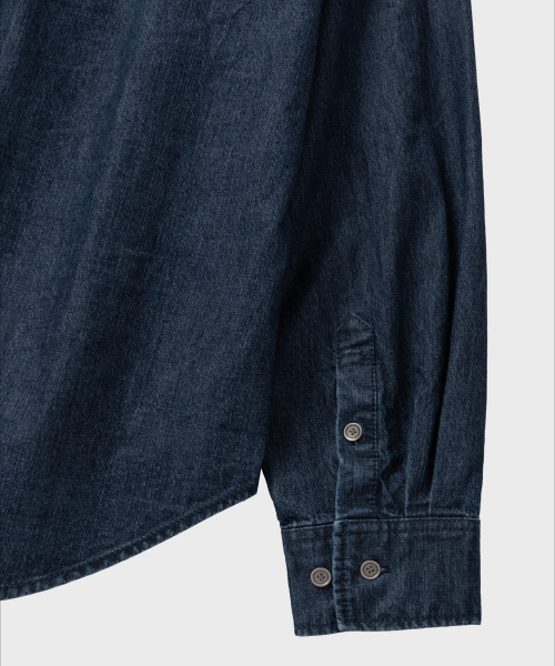 NONBLANK(ノンブランク)の「ウォッシングスラブデニムシャツ_BLUE(シャツ/ブラウス・メンズ・ブルー・MEDIUM/LARGE/X-LARGE)」の10枚目の写真