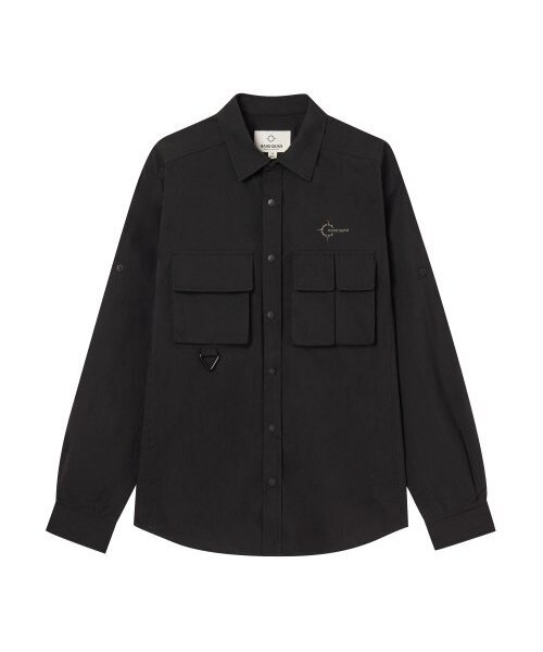 HARDGEAR APPAREL(ハードギアアパレル)の「トレイルシャツ ブラック(シャツ/ブラウス・メンズ・その他・LARGE/MEDIUM/SMALL/X-LARGE)」の1枚目の写真