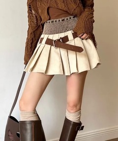 ダブルレイヤードプリーツミニスカート（スカート）｜Darich