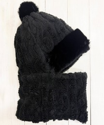 ニットキャップ/ビーニー ネックウォーマー」に該当する帽子