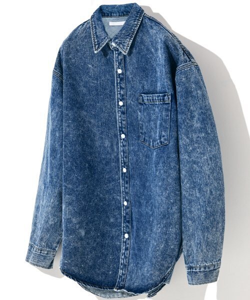 C WEAR BY THE GENIUS（シーウェアバイザジーニアス）の「オーバーサイズジンローデニムシャツ（シャツ/ブラウス・レディース・その他・size1）」の6枚目の写真