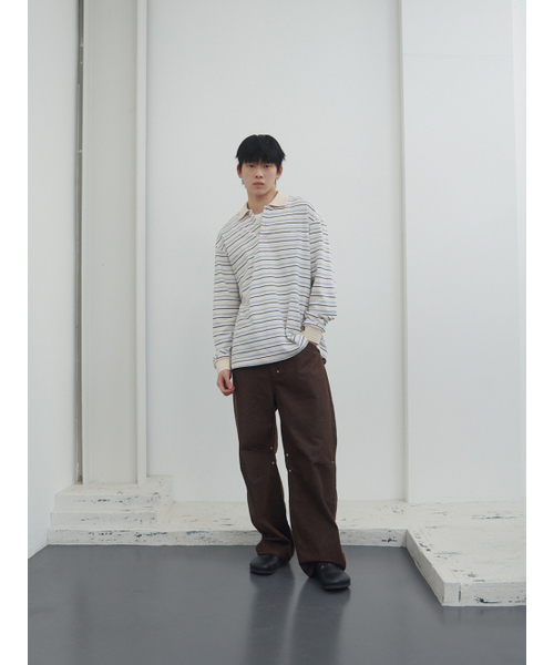 KIJUN MEN（キジュンメンズ）の「Fresh Border Pique Polo Sky Blue（ポロシャツ・メンズ・その他・MEDIUM/LARGE/X-LARGE）」の7枚目の写真