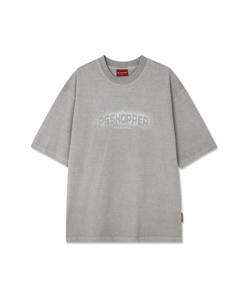 PSSHOPPER（ピーエスショッパ）の「スノープリンティング高密度半袖Tシャツ[ライトグレー]（Tシャツ/カットソー・メンズ・その他・MEDIUM/LARGE/X-LARGE）」の2枚目の写真
