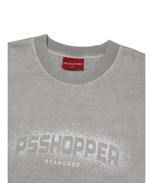 PSSHOPPER（ピーエスショッパ）の「スノープリンティング高密度半袖Tシャツ[ライトグレー]（Tシャツ/カットソー・メンズ・その他・MEDIUM/LARGE/X-LARGE）」の4枚目の写真
