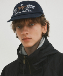 WEDNESDAY OASIS（ウェンズデーオアシス）の「レイヤードウィズレオパードボールキャップ_NAVY(W25-ACC06)（キャップ）」