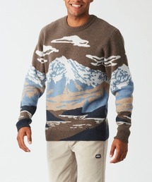 【PICTURE/ピクチャー】GIBOW KNIT SWEATER ニット セーター 総柄
