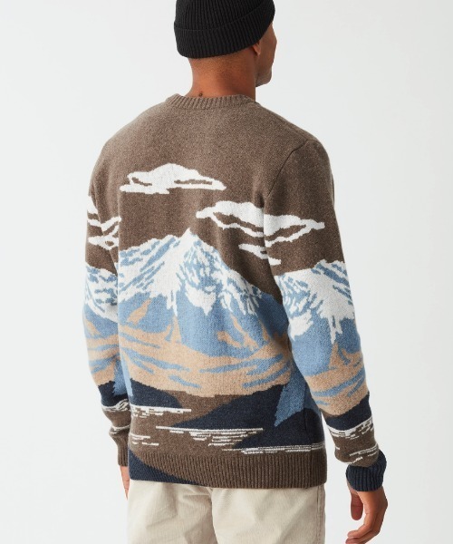 PICTURE ORGANIC CLOTHING（ピクチャーオーガニッククロージング）の「【PICTURE/ピクチャー】GIBOW KNIT SWEATER　ニット　セーター　総柄（ニット/セーター・メンズ・マルチ・MEDIUM/LARGE/X-LARGE）」の2枚目の写真