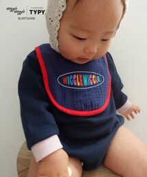 WIGGLE WIGGLE（ウィグルウィグル）の「【KIDS】【wigglewiggle】BABYリバーシブル配色スタイ（Tシャツ/カットソー）」