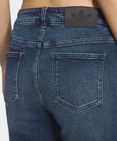 adidas（アディダス）の「ウォッシュド フレア デニムパンツ / アディダスオリジナルス adidas Originals（デニムパンツ・レディース・ブルー・29inch/28inch/27inch/26inch/32inch/31inch/30inch）」の4枚目の写真