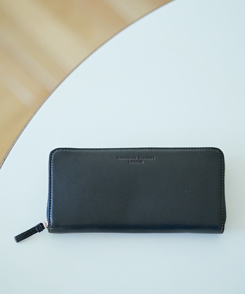 KATHARINE HAMNETT LONDON (キャサリンハムネットロンドン)の「KATHARINE HAMNETT LONDON/キャサリンハムネットロンドン BUMP ラウンドファスナー長財布(490-52306)(財布・メンズ・ネイビー/ブラウン/ブラック・FREE)」の3枚目の写真