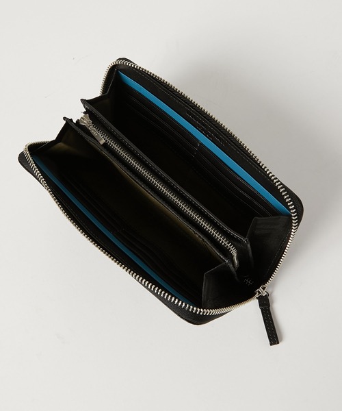 KATHARINE HAMNETT LONDON (キャサリンハムネットロンドン)の「KATHARINE HAMNETT LONDON/キャサリンハムネットロンドン BUMP ラウンドファスナー長財布(490-52306)(財布・メンズ・ネイビー/ブラウン/ブラック・FREE)」の8枚目の写真