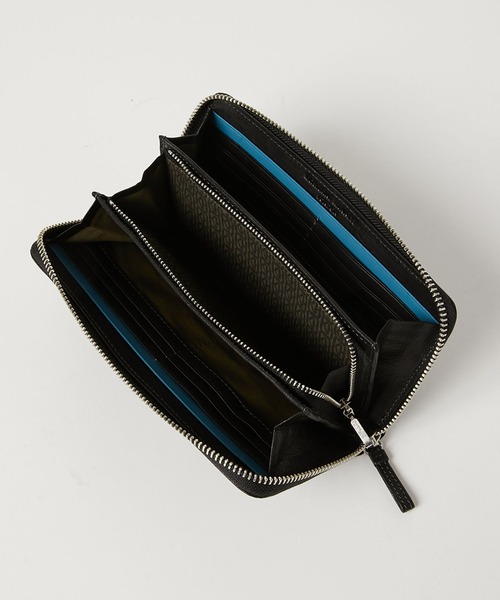 KATHARINE HAMNETT LONDON (キャサリンハムネットロンドン)の「KATHARINE HAMNETT LONDON/キャサリンハムネットロンドン BUMP ラウンドファスナー長財布(490-52306)(財布・メンズ・ネイビー/ブラウン/ブラック・FREE)」の9枚目の写真