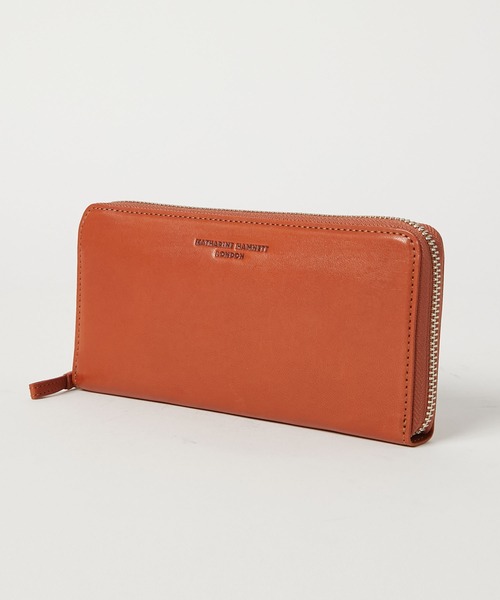 KATHARINE HAMNETT LONDON (キャサリンハムネットロンドン)の「KATHARINE HAMNETT LONDON/キャサリンハムネットロンドン BUMP ラウンドファスナー長財布(490-52306)(財布・メンズ・ネイビー/ブラウン/ブラック・FREE)」の11枚目の写真