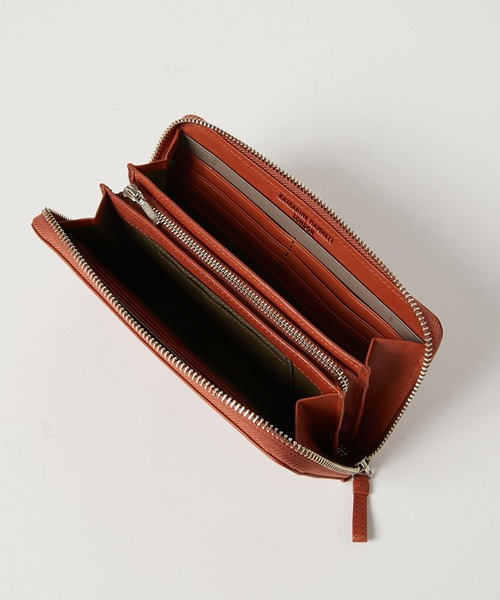 KATHARINE HAMNETT LONDON (キャサリンハムネットロンドン)の「KATHARINE HAMNETT LONDON/キャサリンハムネットロンドン BUMP ラウンドファスナー長財布(490-52306)(財布・メンズ・ネイビー/ブラウン/ブラック・FREE)」の14枚目の写真